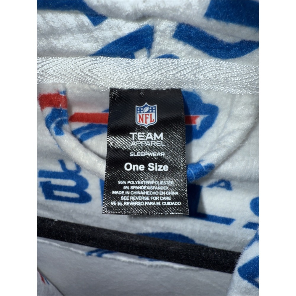 NFL Buffalo Bills One Size Men's Belted Robe Pockets Team Apparel Sleepwear - Picture 2 of 5